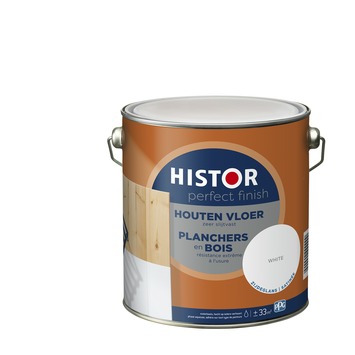 Histor Perfect Finish houten vloer zijdeglans 7000 wit 2,5 l