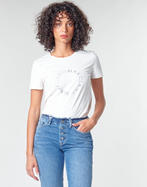 Marciano - ICED LOGO TEE - Blanc / Bleu