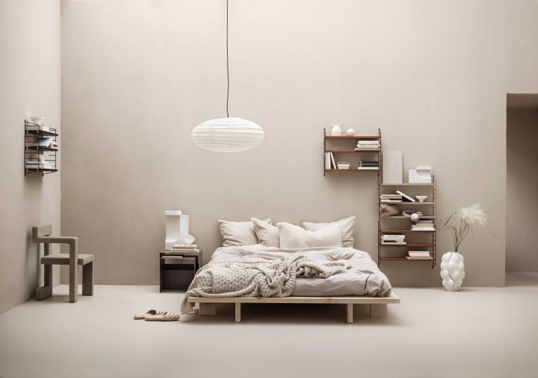 String Furniture Pocket wandkast wit/essen