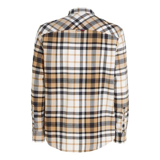 Tommy Jeans Classic Essential Check Skjorte, Tawny Sand Check, S