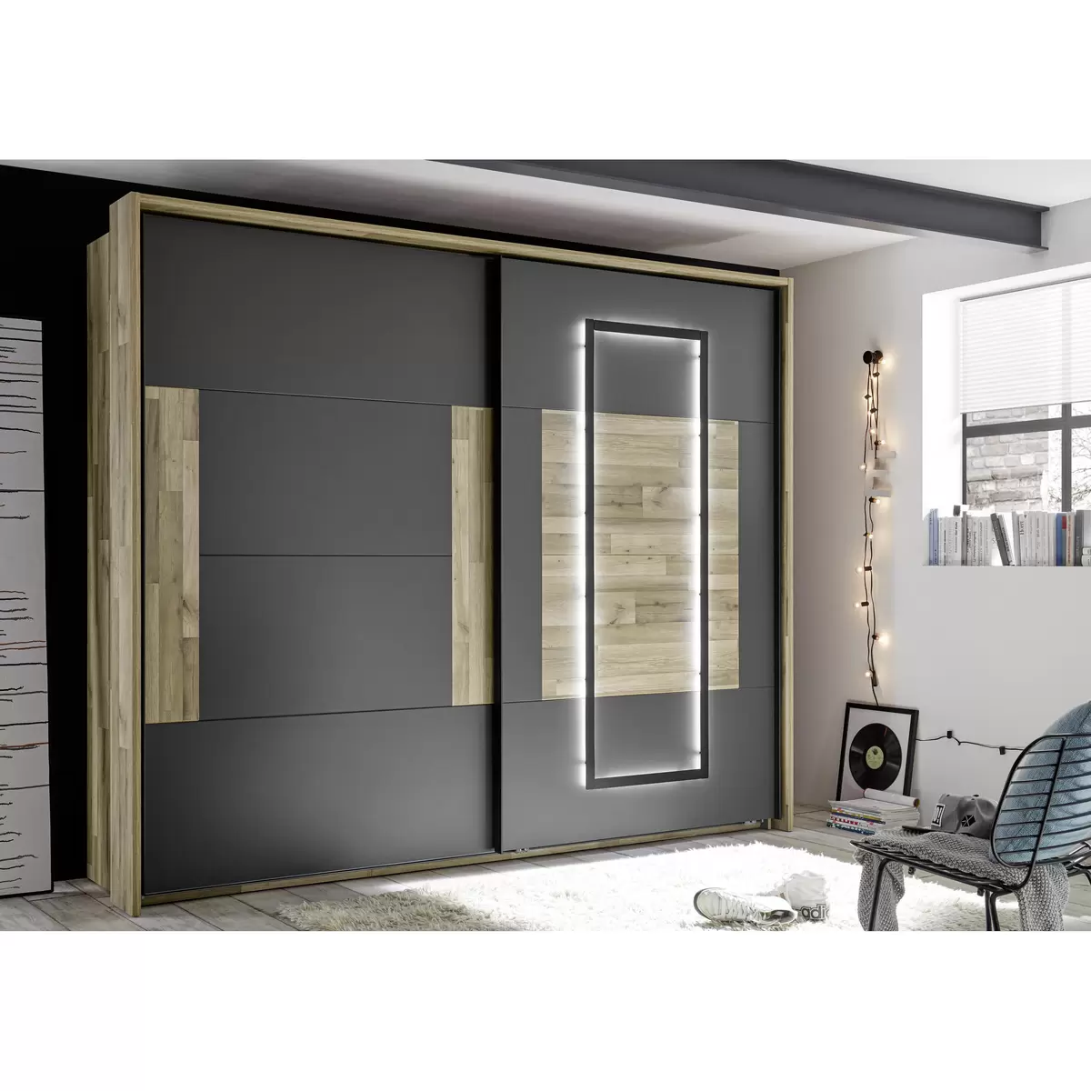 Passepartout James Artisan Eiche,weiss