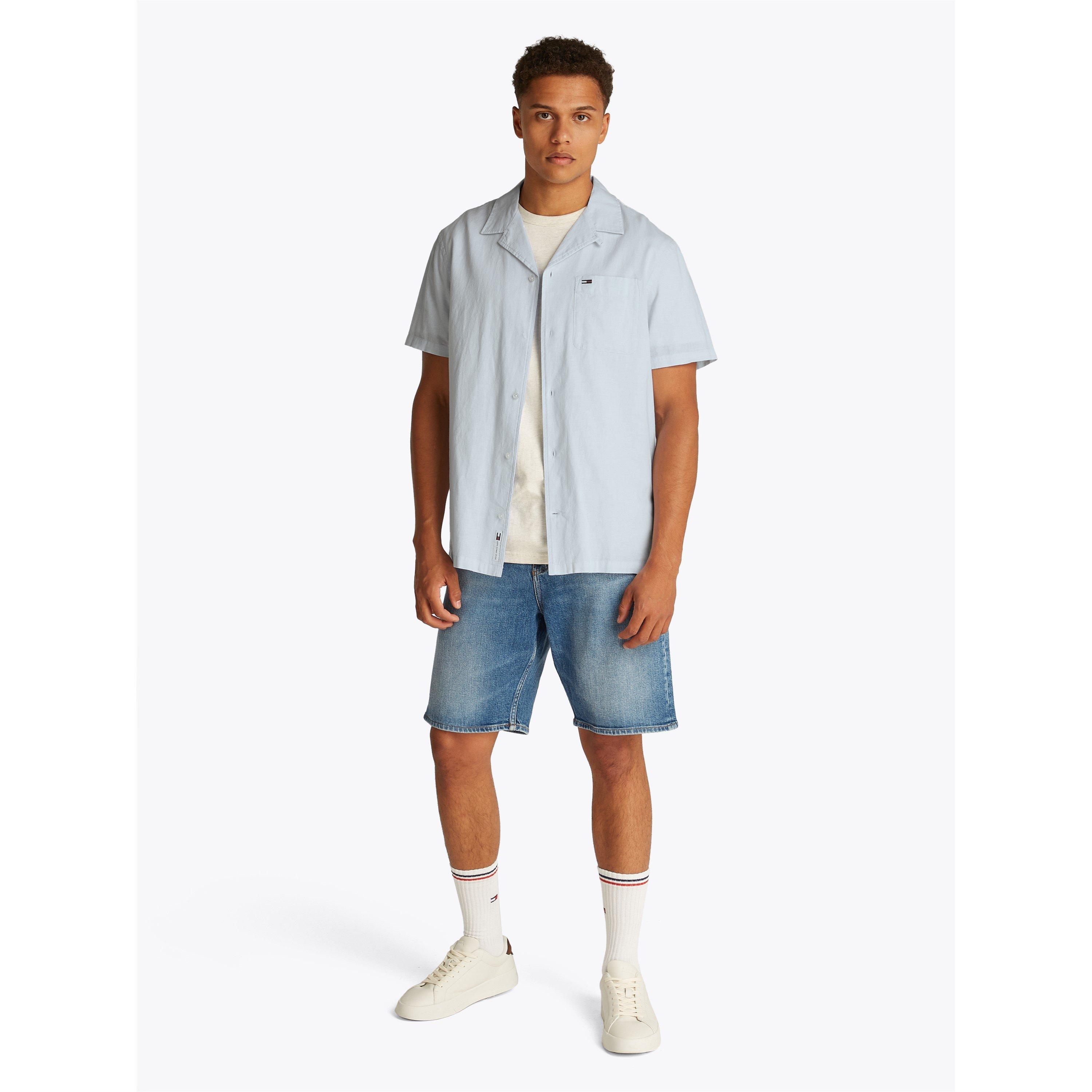 Tommy Jeans TJM LINEN BLEND CAMP SS EXT