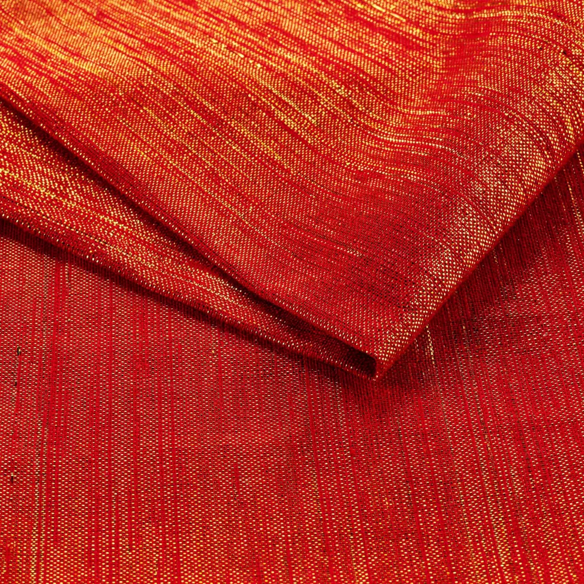 Lot de 3 serviettes coton (40 x 40 cm) Elegancia Rouge