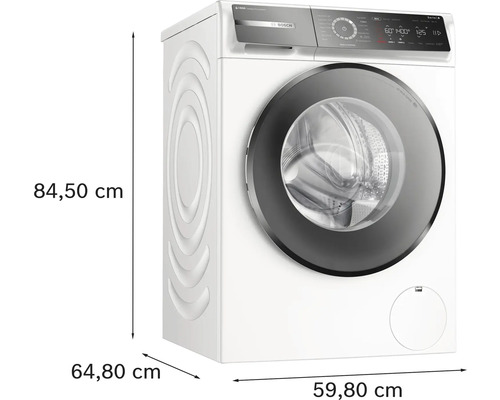 Bosch Serie 8 wasmachine, 9 kg inhoud, 1400 tpm