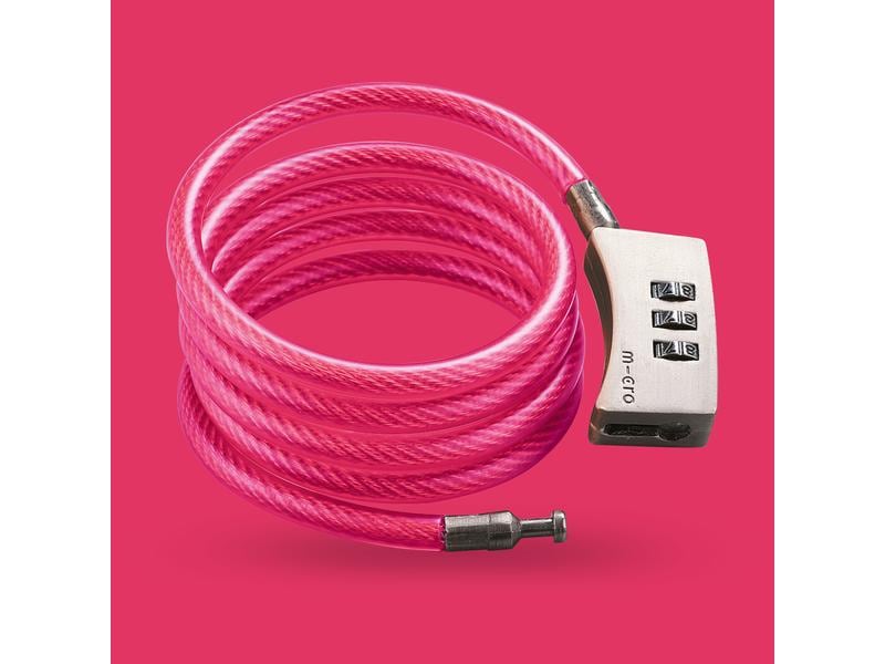 Micro Mobility Schloss Metal Lock Pink Zahlenschloss