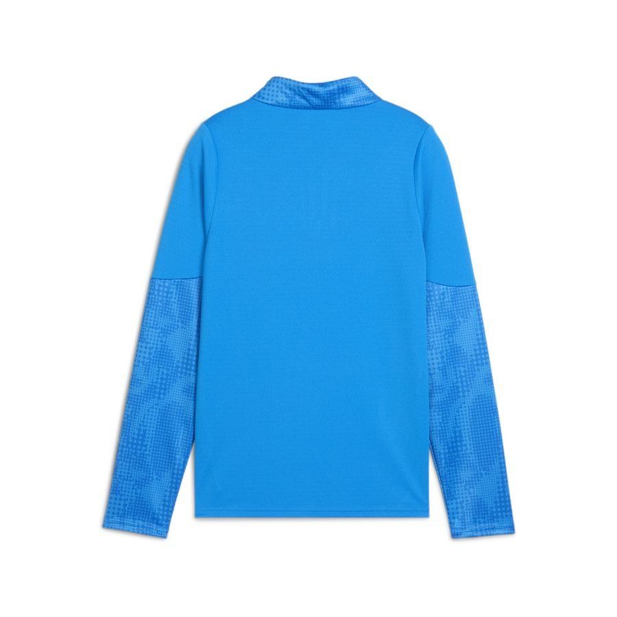PUMA Maillot d'Entraînement teamCUP Fermeture Éclair 1/4 - Electro Royal/Argenté Enfant