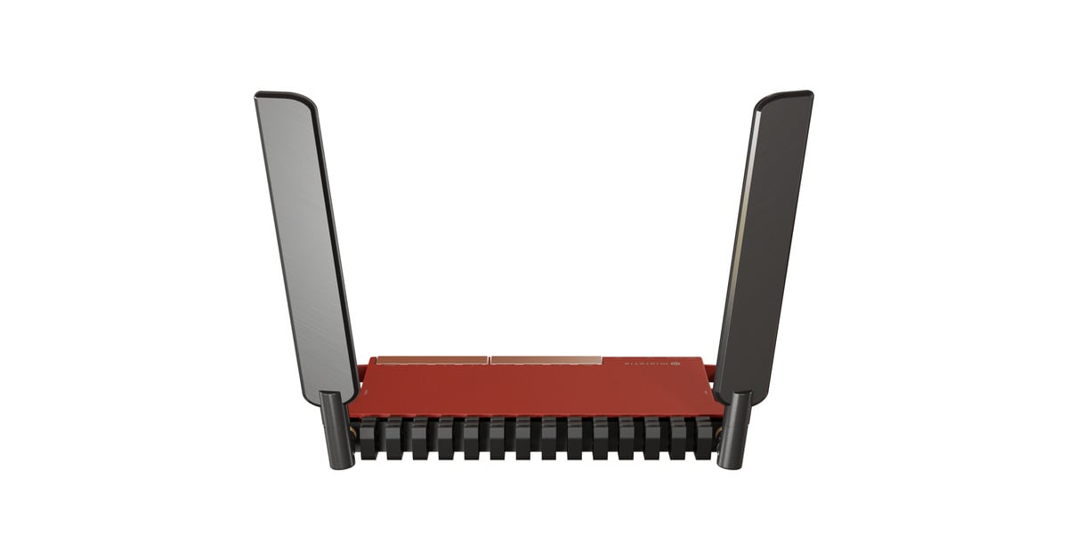 MikroTikL009UiGS-2HaxD-IN router  (Donkerrood, Qualcomm IPQ-5018 CPU, PoE, SFP, WiFi 6)