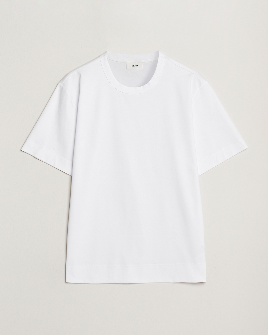 NN07 Pedro Mercerized Crew Neck T-Shirt White