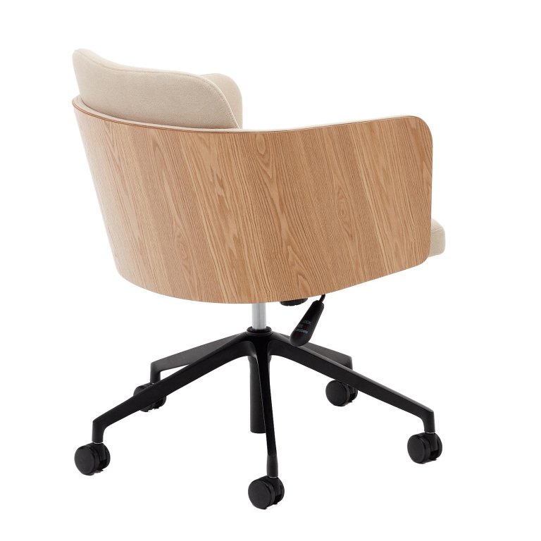 Kave Home Madai bureaustoel beige