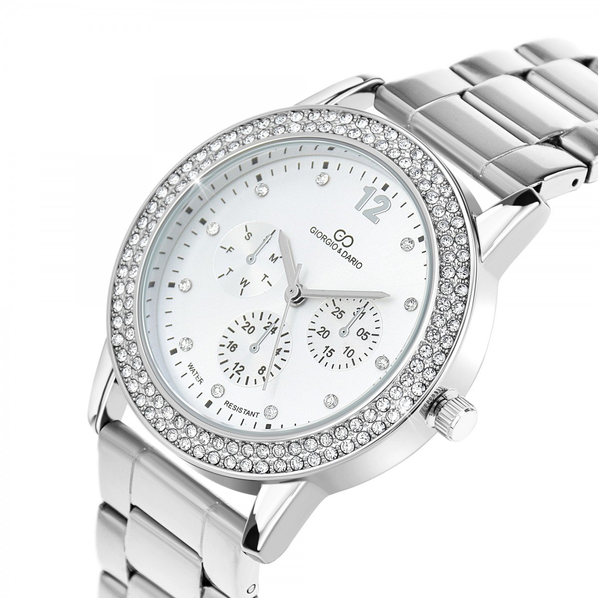 Montre Keyla élégante ornée de Cristaux scintillants SC Crystal