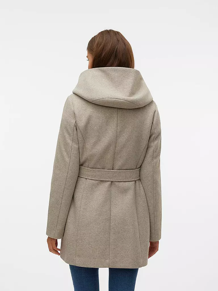 VERO MODA Wollmantel VMPOPLIVA  beige