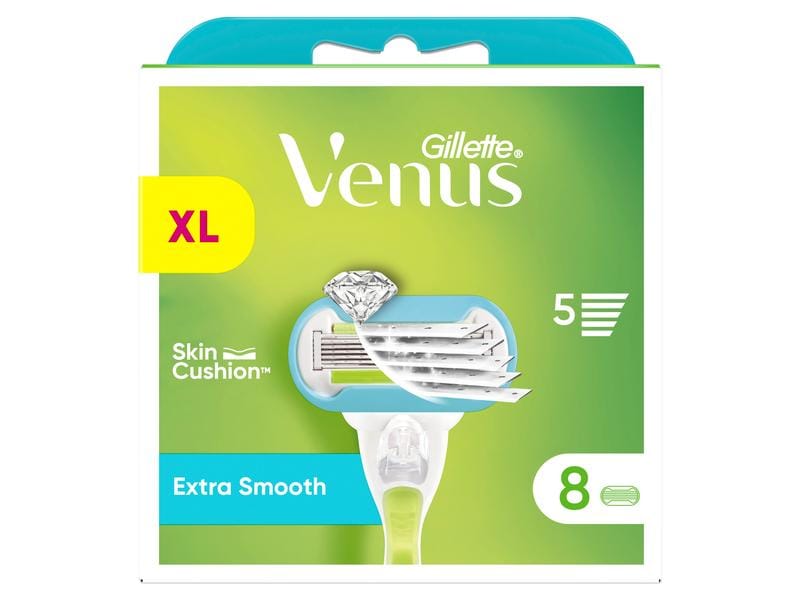 Gillette Venus Rasierklingen Extra Smooth 8 Stück Ersatzklingen für Damenrasierer