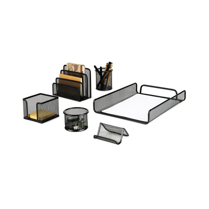Lot de 6 organisateurs bureau Wayne Noir
