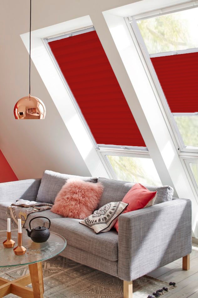 sunlines Dachfensterplissee »Young Style Crush« Lichtschutz verspannt mit Führungsschienen