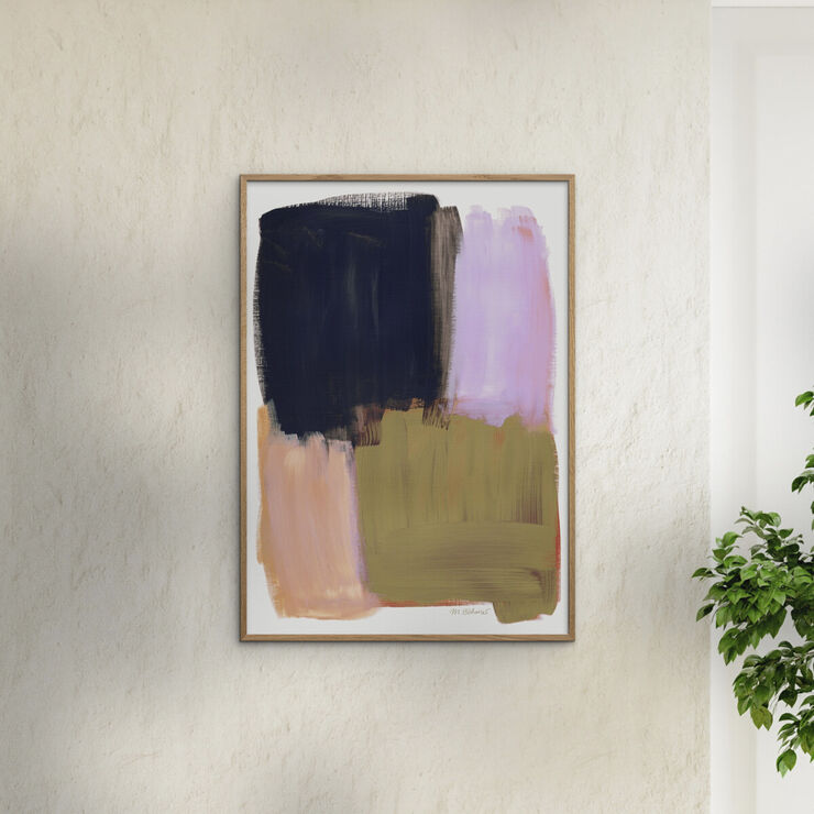 Poster & Frame Mareike Bohmer - Abstract Brush Strokes 134 Flerfarvet