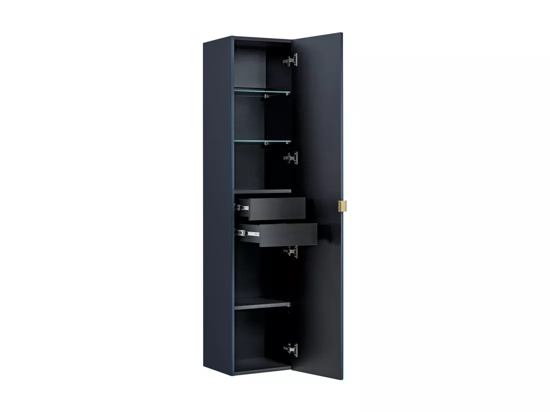 Armoire Haute SANTA FE HC35 1D2D 35x33x160 Bleu