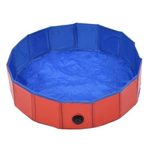 Piscina refrescante Vidaxl para cães, vermelha