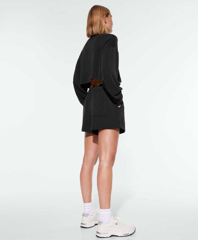 Moletom cropped de modal