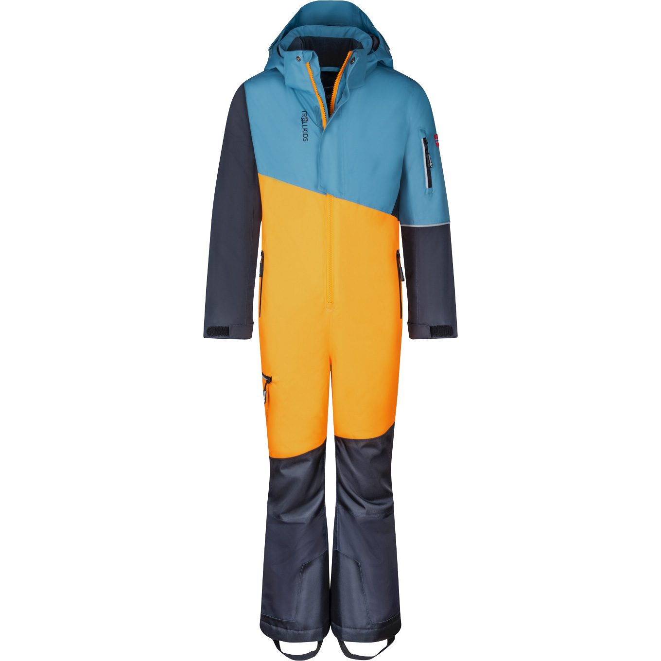 Trollkids Hallingdal Overall Kinder steel blue