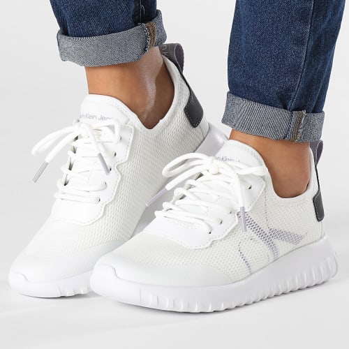 Baskets Femme Sporty Runner Slip-On 0687 White Lavender Aura
