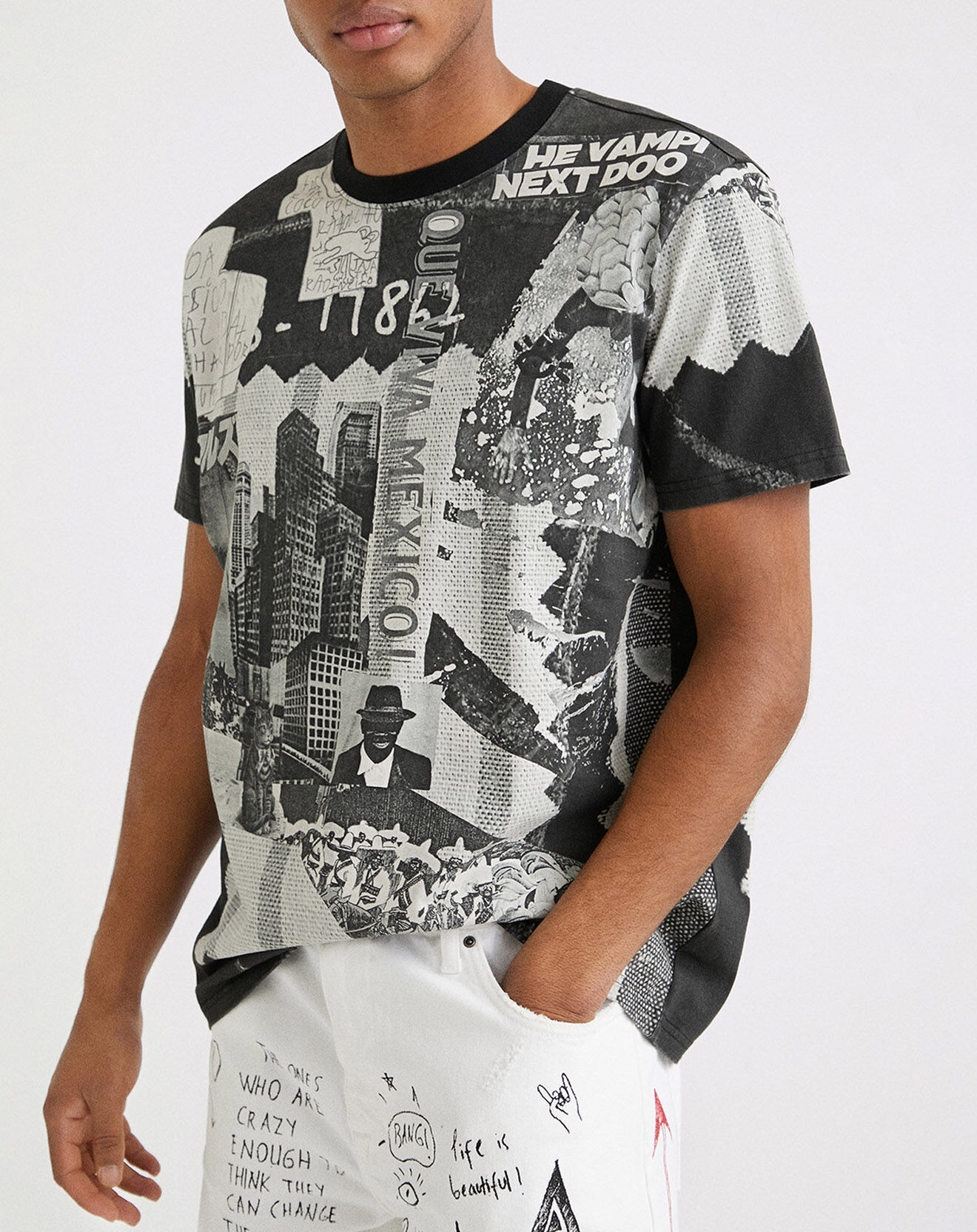 Desigual T-Shirt Emilio gris foncé