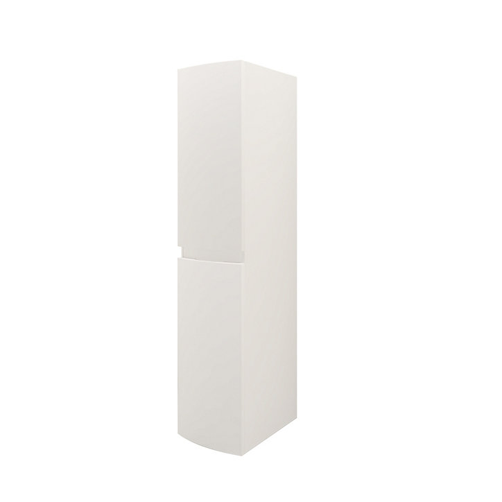 Colonne de salle de bains blanc mat Vague 40 cm