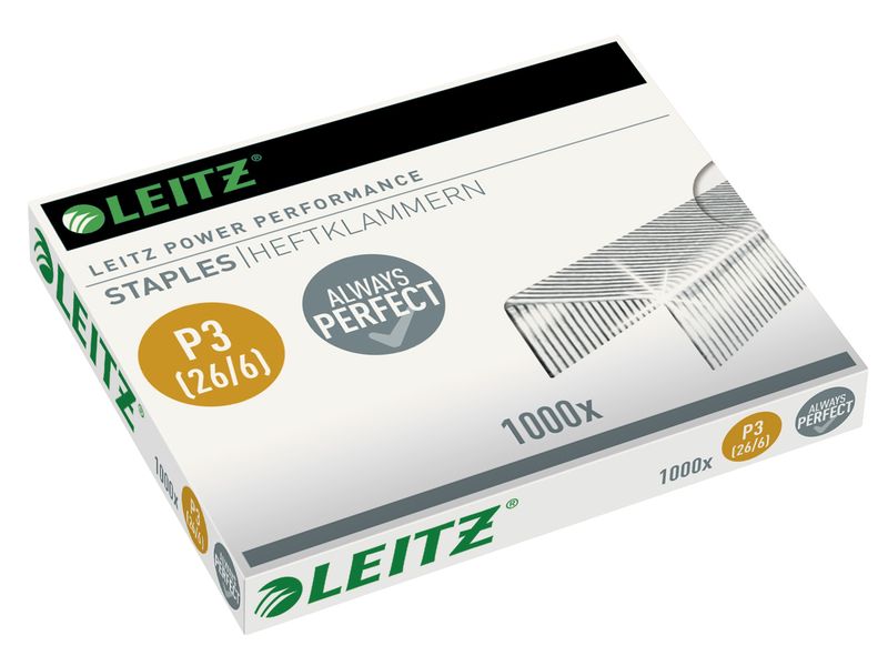 Leitz Heftklammer P3 26/6 1000 Stück Heftklammern