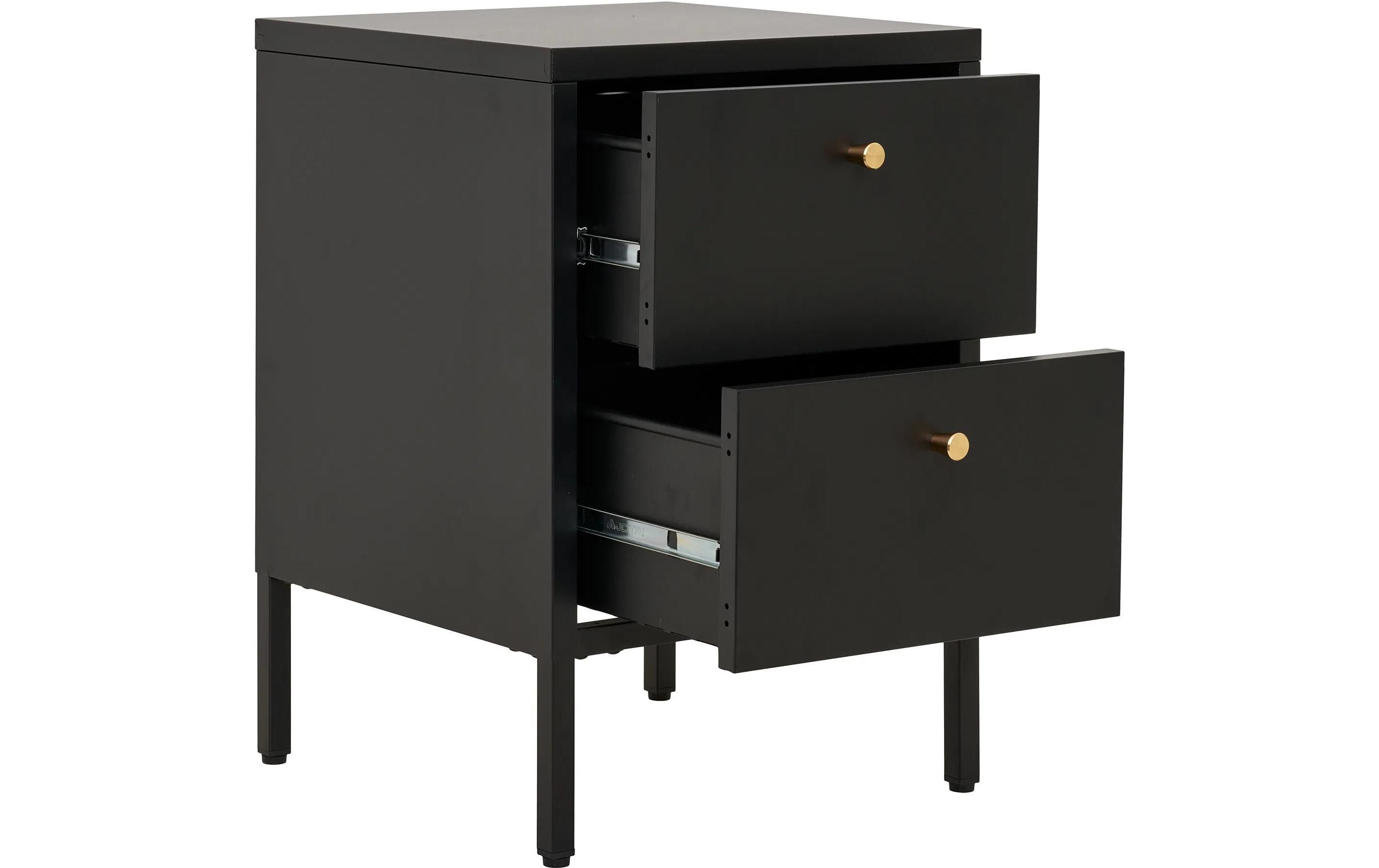 Beistelltisch Dalby 40 x 59.5 cm, Schwarz<br>Nachttisch