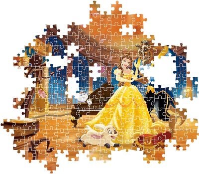 Disney Princess Puslespill Stresskoffert Skjønnheten og Udyret 1000 Brikker