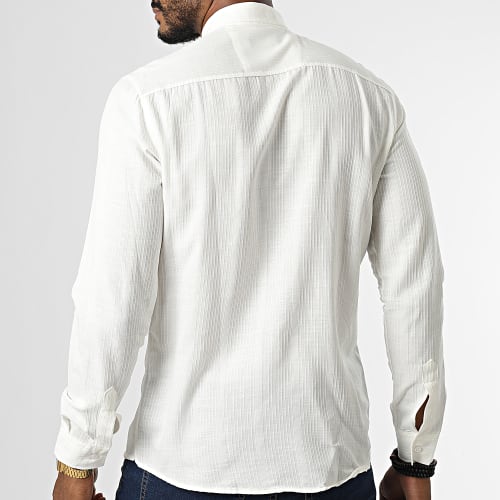 Chemise Manches Longues ML602EC Blanc Cassé