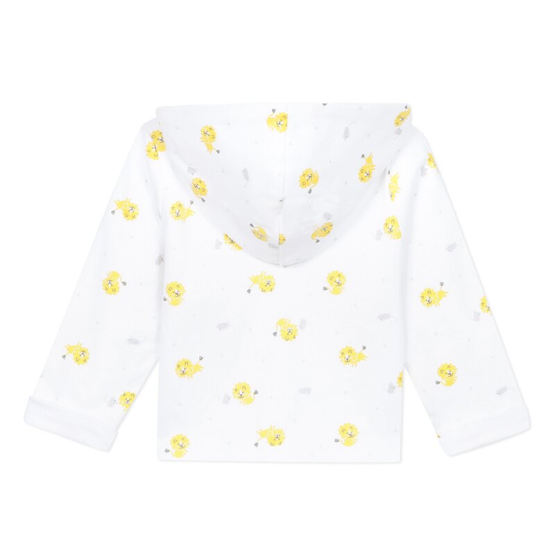 Manteau blanc ouatiné imprimé lions naissance Absorba Aucune nuance