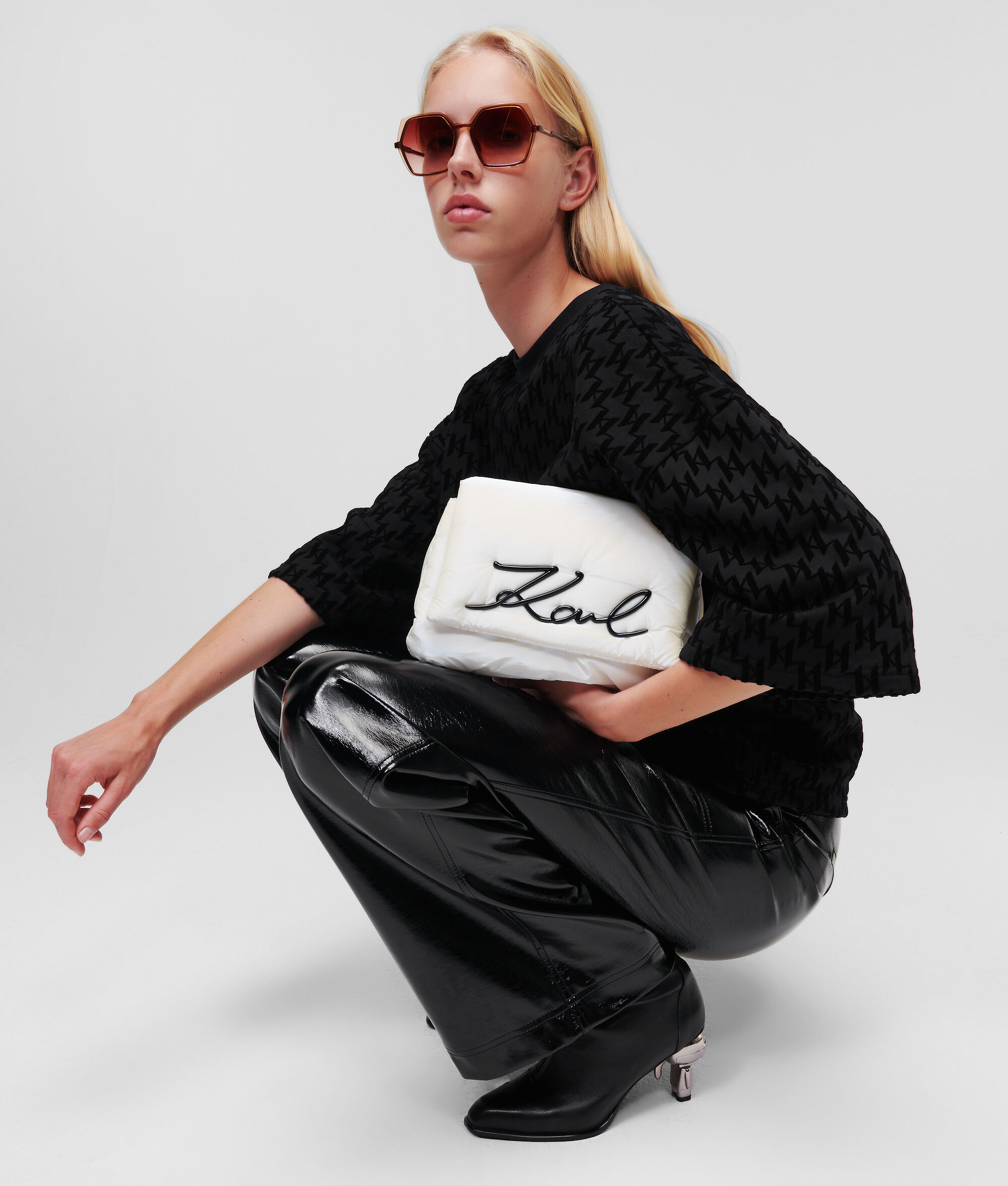 SWEAT-SHIRT À MANCHES COURTES KL MONOGRAM 