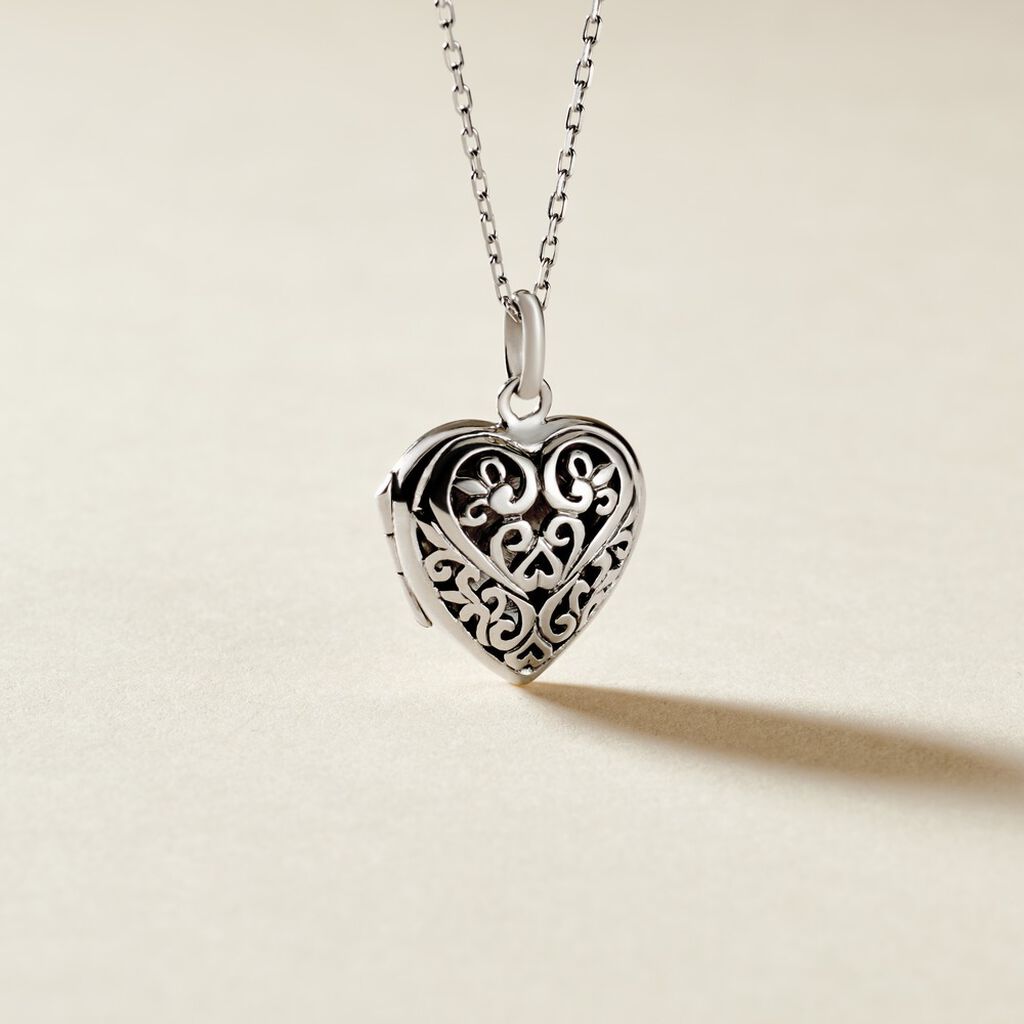 Pendentif Ellya Argent Blanc