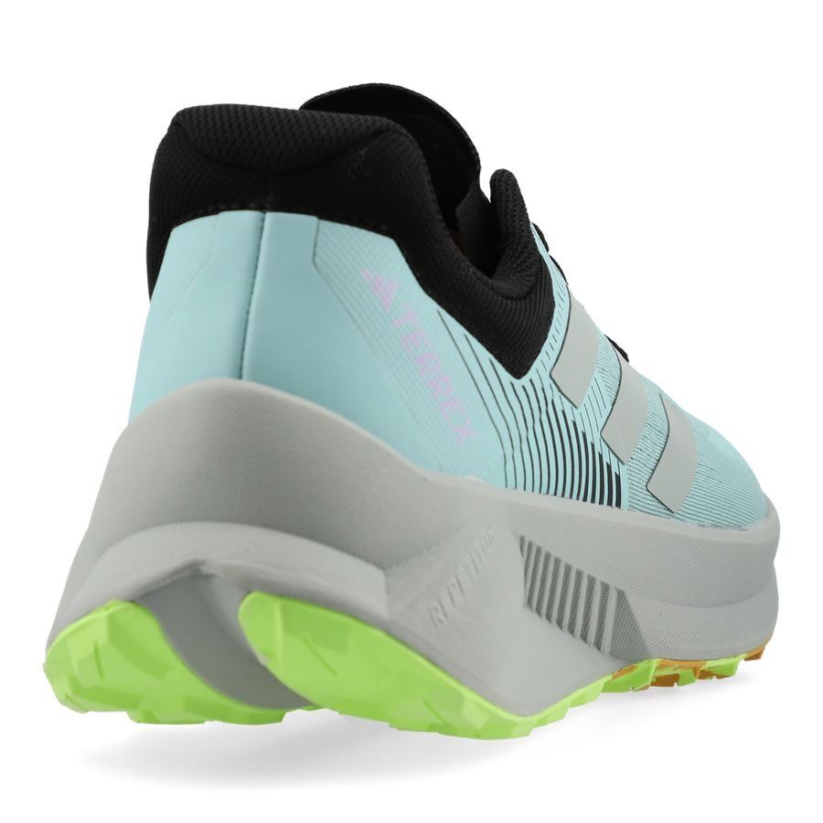 adidas Chaussures de Running Terrex Soulstride Flow - Turquoise/Argenté/Noir/Lucid Lemon
