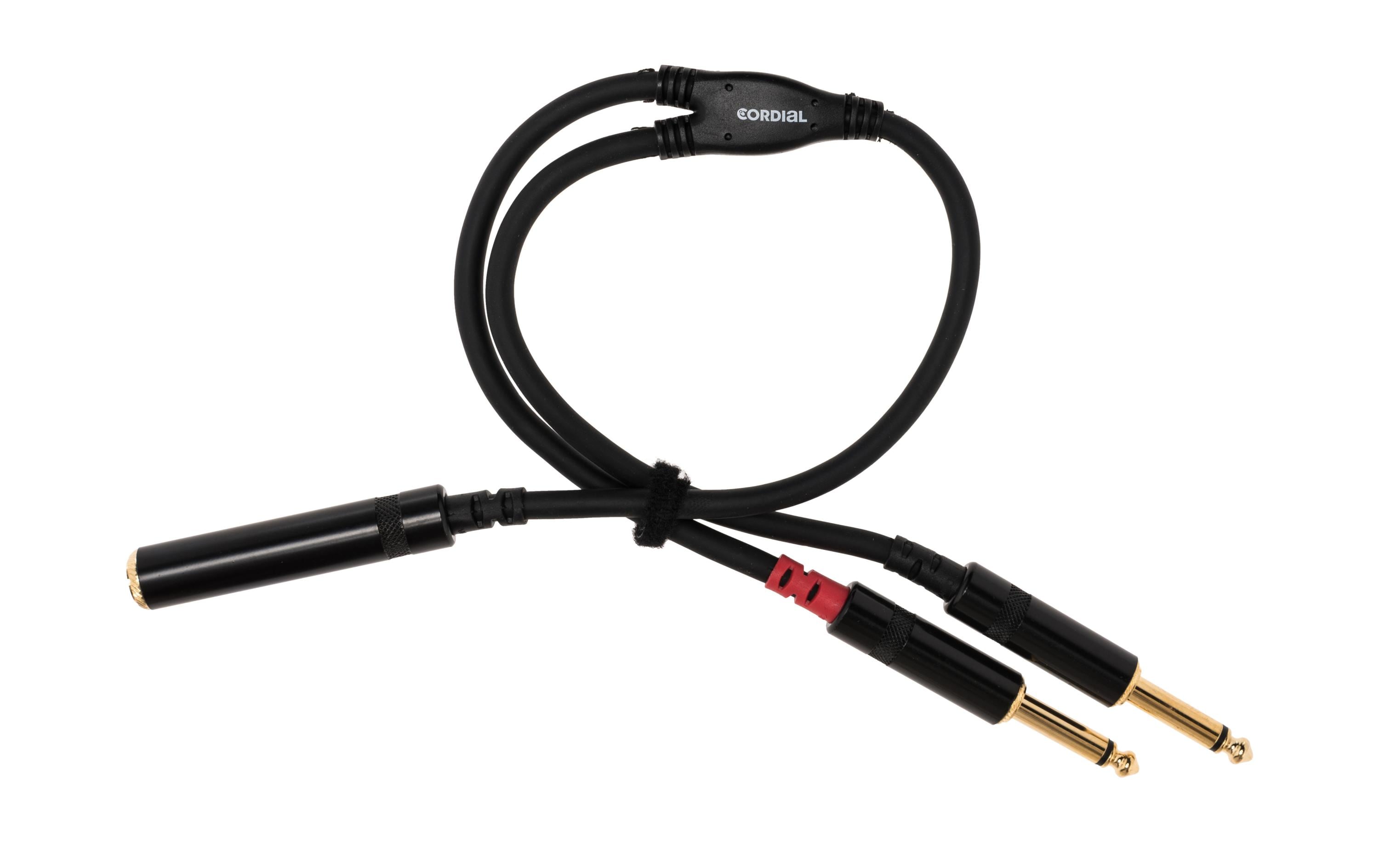 Audio-Kabel 6.3 mm Klinke - 6.3 mm Klinke 0.3 mY-Kabel