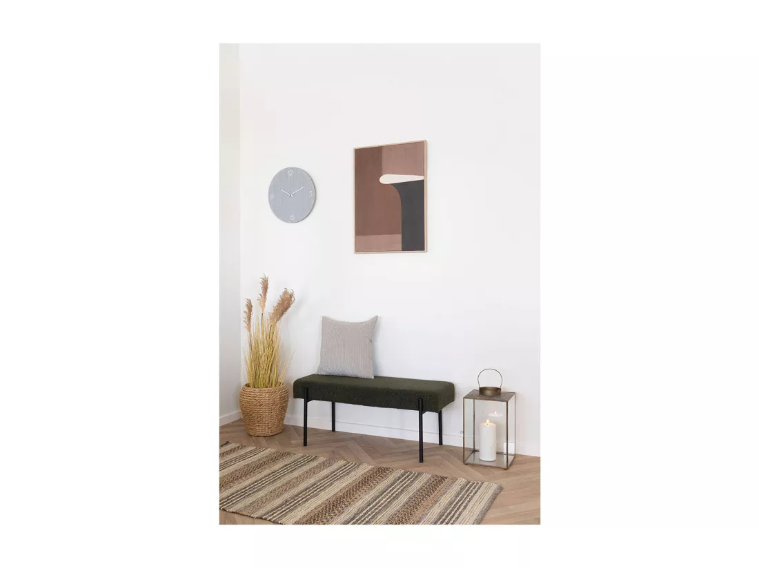 Ravenna horloge murale silencieuse Ø40cm gris clair.