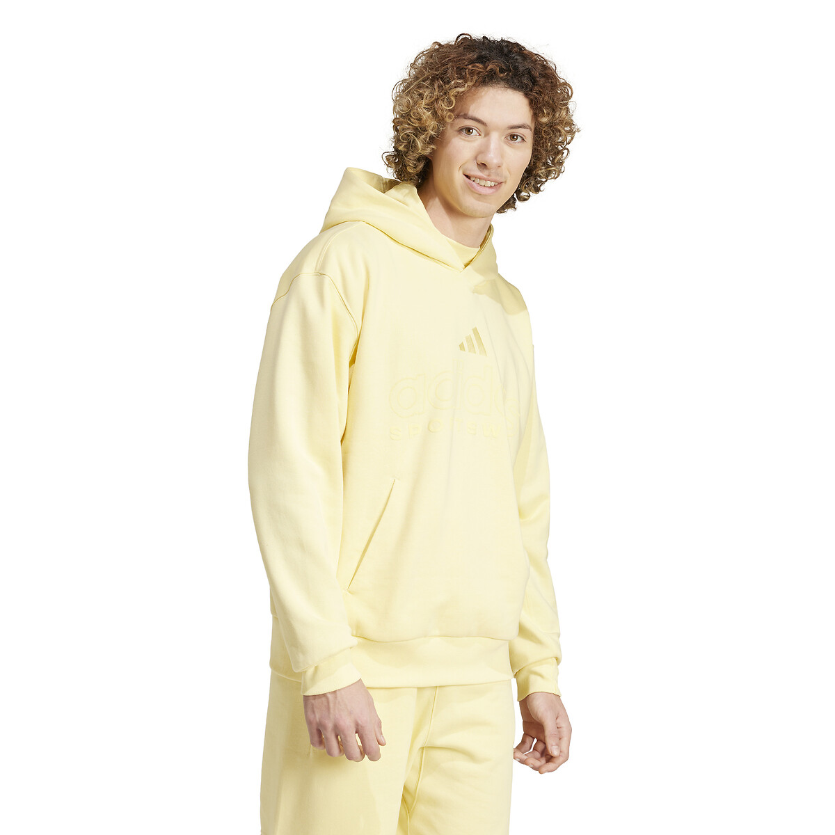 ADIDAS ROUPAS ESPORTIVAS<br>Moletom com capuz e logo tonal