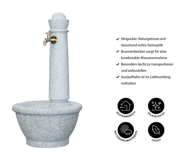 GARANTIA Kunststoff-Gartenbrunnen Roma, Ø 54