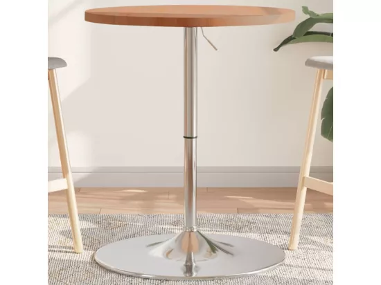 Table de bar Ø60x90,5 cm bois massif de hêtre