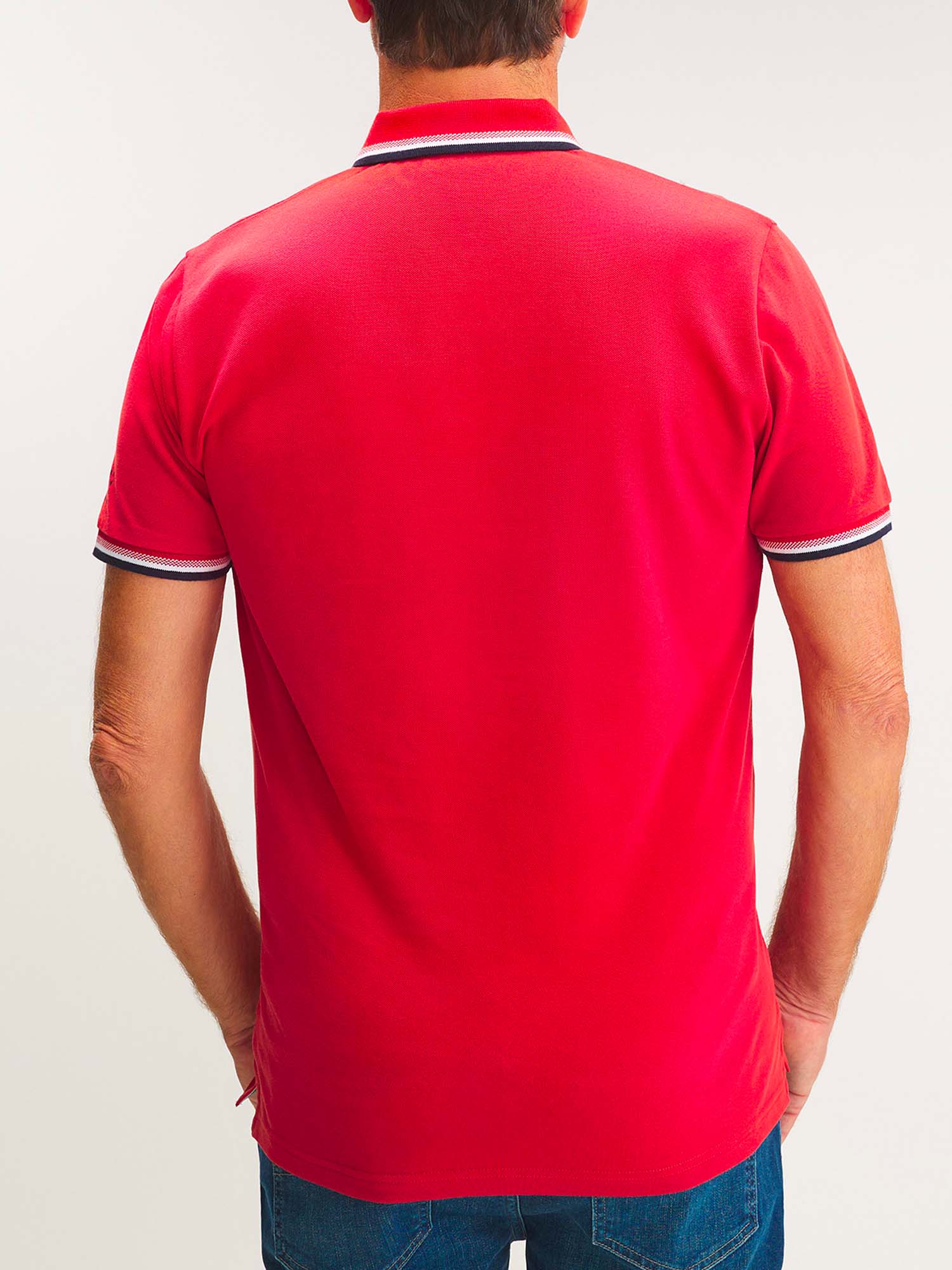Polo Homme Coton Biologique Rouge