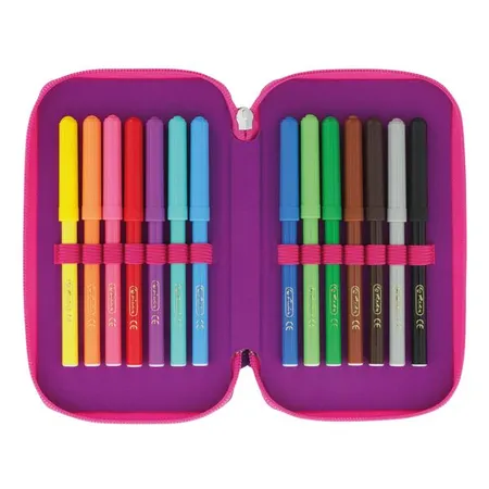 Herlitz Schüleretui TriCase 31 tlg. Dip Dye Pink/Purple