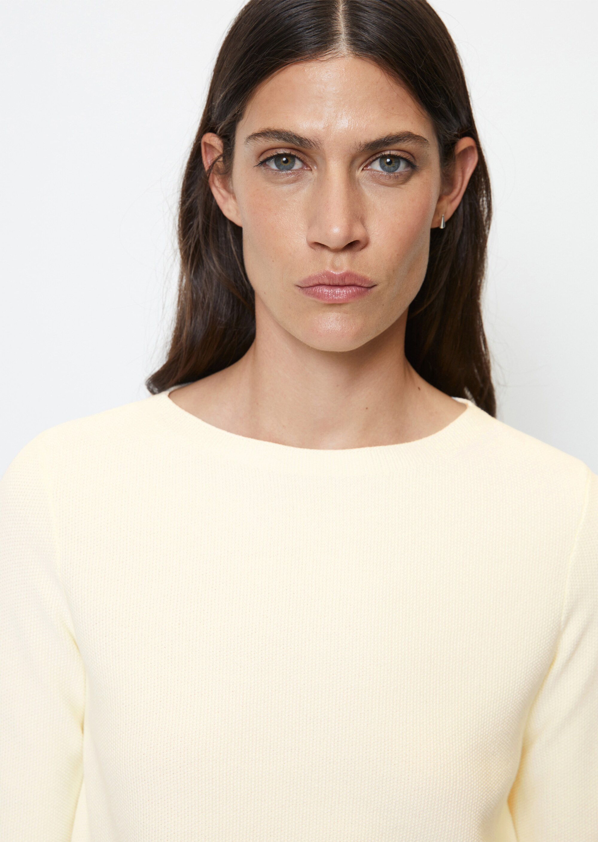 Pullover mit Reiskorn-Struktur aus softem Organic Cotton