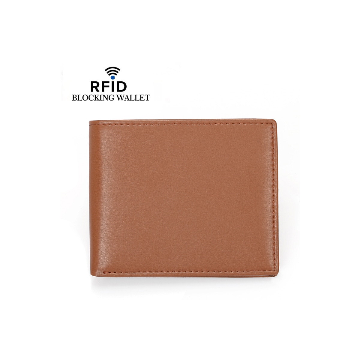 RFID-blokkerende lommebokkortholder ultraslank Brun