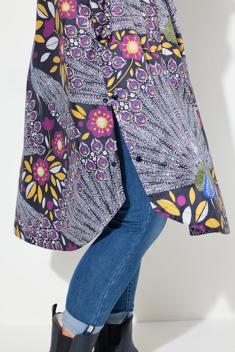 Funktions-Regencape, Unisex, Print, Kapuze