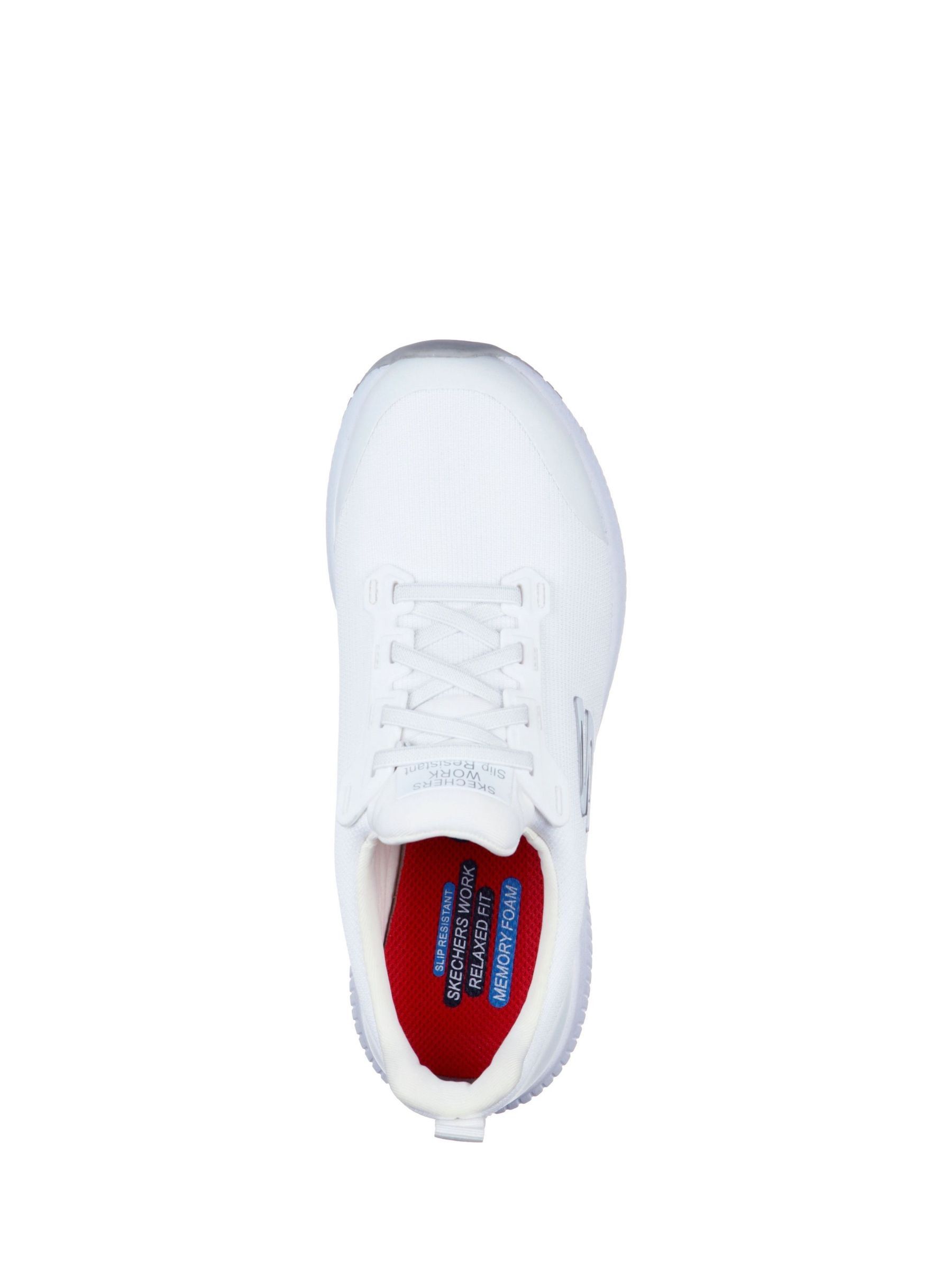 Wit - Skechers Squad antislip werksneakers voor dames