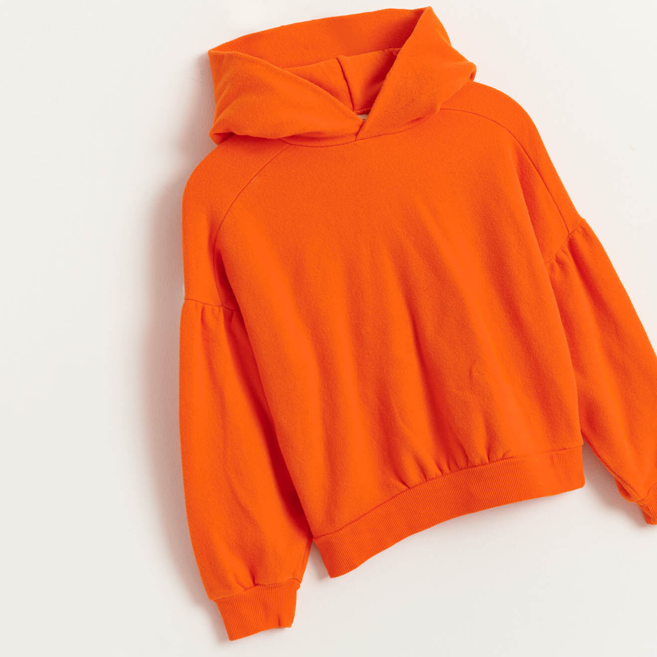 Bellerose Sweat à capuche en Coton Vania orange