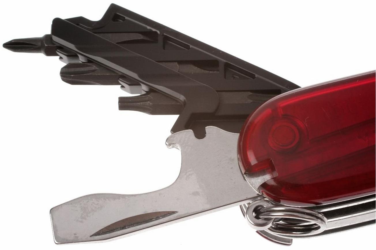 Victorinox CyberTool M transparant rood 1.7725.T Zwitsers zakmes