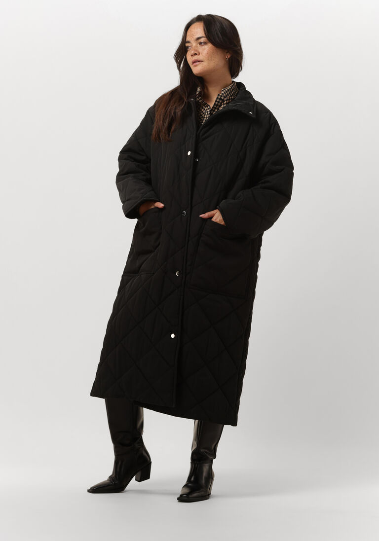 STAND STUDIO zwarte stand studio gewatteerde jas sage coat