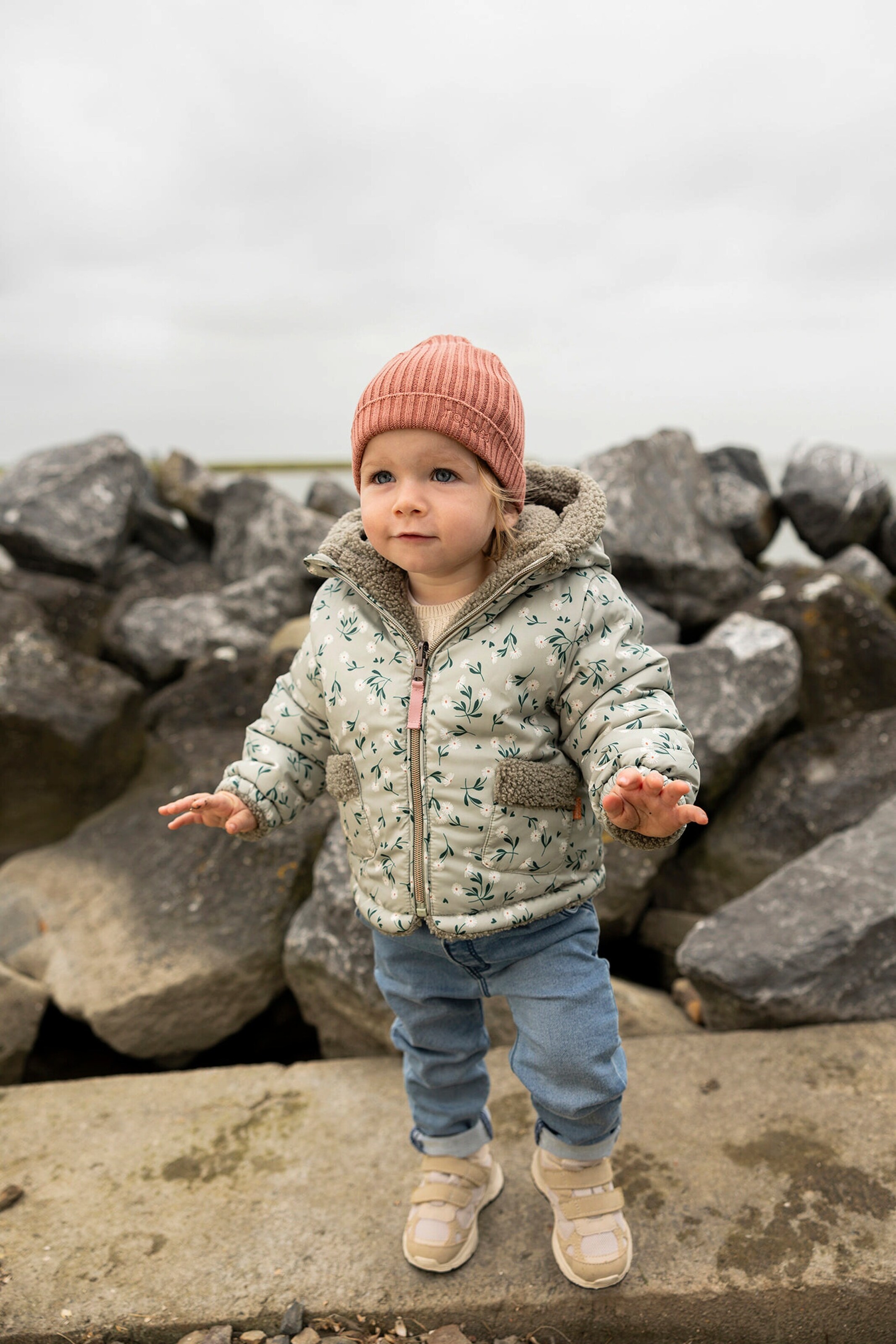 Noppies Baby Winter jacke Fleury - Reversible Moss Gray
