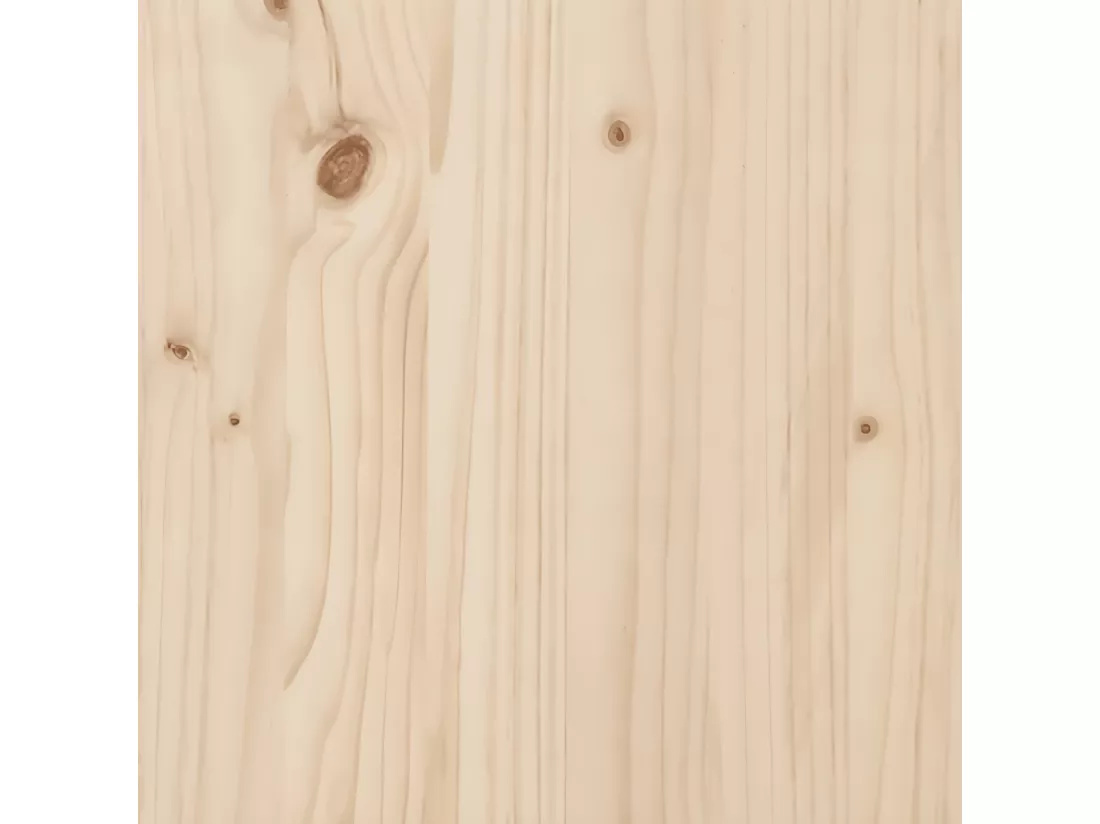 Repose-pied de jardin avec coussins bois de pin massif